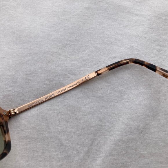 Michael Kors Women MK 2024 316213 Adrianna II Pink Tort Sunglasses Brown Lens - Picture 10 of 13